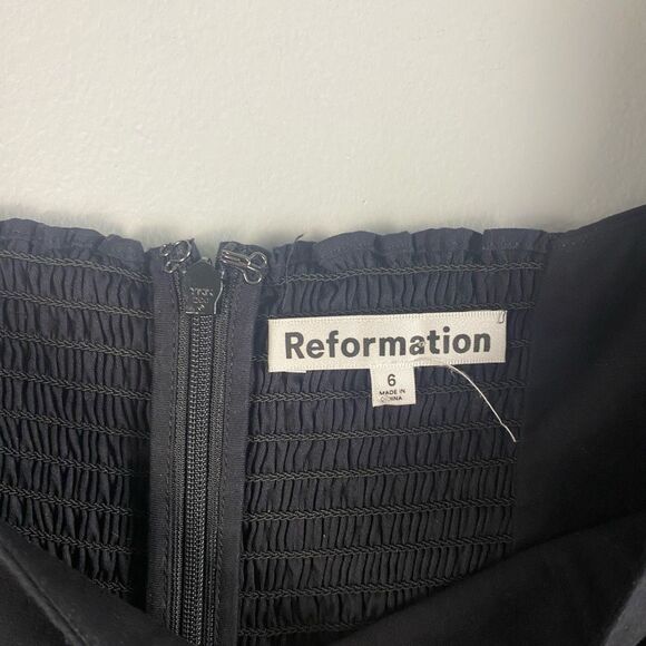 REFORMATION Michaela Puff Sleeve Baby Doll Mini Dress - Picture 8 of 8